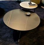 Ronde Koffie- en Bijzettafel Set - Keramisch Blad, Metaal of Aluminium, Rond, Nieuw, 75 cm of meer