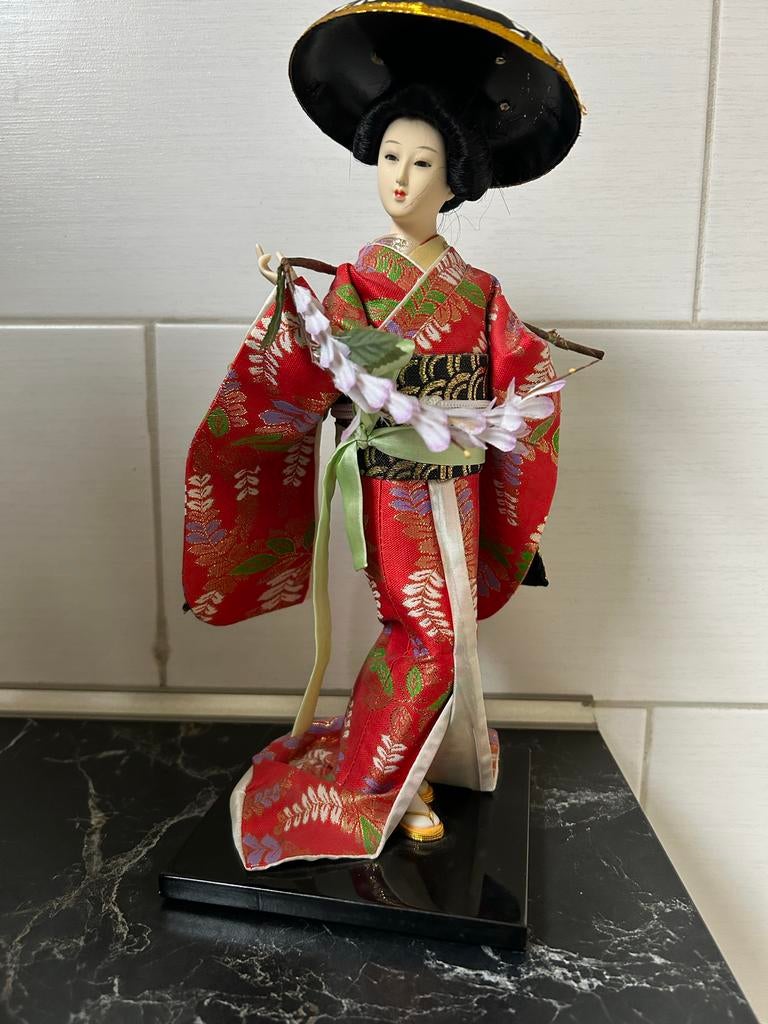 Vintage Japanse Geisha Pop, Antiek en Kunst, Kunst | Niet-Westerse kunst, Ophalen
