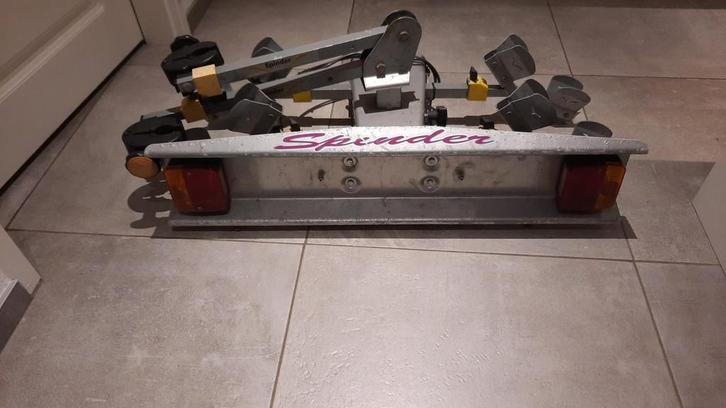 ** Aluminium Spinder Hawk fietsendrager 7-polit met verloop!, Auto diversen, Fietsendragers, Zo goed als nieuw, Trekhaakdrager