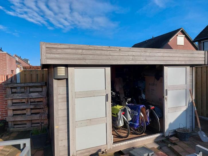 Tuinhuis te koop, Tuin en Terras, Tuinhuizen, Gebruikt, Tuinhuis, Hout, 250 tot 500 cm, Ophalen