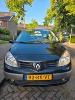 Renault Scénic 1.6 16V Privilige Luxe  2005 Zwart, Auto's, Voorwielaandrijving, 65 €/maand, 4 cilinders, Leder en Stof