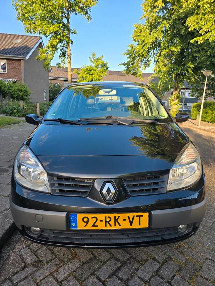 Renault Scénic 1.6 16V Privilige Luxe  2005 Zwart, Auto's, Renault, Particulier, Scénic, ABS, Airbags, Airconditioning, Alarm