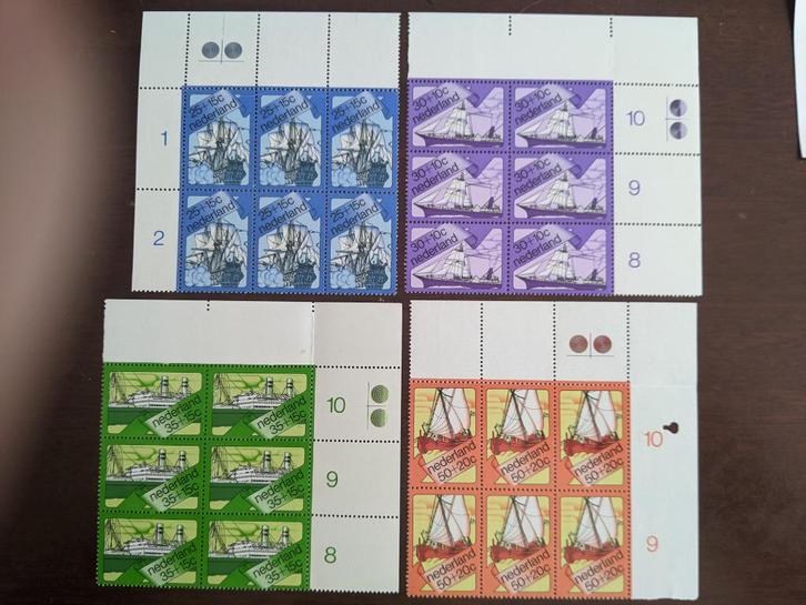 NL 1973; series ZOMERZEGELS in hoekblokken van 6, Postzegels en Munten, Postzegels | Nederland, Postfris, Na 1940, Verzenden