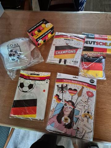 Partij van 7 stuks duitsland fan spullen.  beschikbaar voor biedingen