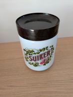 Vintage melkglas DE Suiker voorraadpot, Ophalen of Verzenden, Gebruikt, Suiker, Douwe Egberts