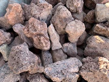 Lava brokken rood/bruin 10-20 cm vijver natuursteen  beschikbaar voor biedingen