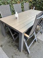 Tafel Cardona 220x100 Antraciet Bois le Duc, Ophalen, Zo goed als nieuw, Rechthoekig, Hout