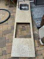 Granito Aanrechtblad met Spoelbak en Kraan, Tuin en Terras, Buitenkeukens, Ophalen, Gebruikt, Gas