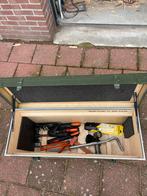 Gereedschapskist - Militair model met gereedschap zoe fotos, Ophalen of Verzenden, Gebruikt