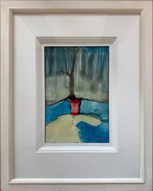 Olieverf schilderij F. Albeniz Spaanse kunstenaar (1927), Antiek en Kunst, Kunst | Schilderijen | Modern, Ophalen