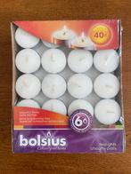 40 "Bolsius" 'Waxinelichtjes' Nieuw in Doos, Ophalen of Verzenden, Nieuw, Overige materialen, Minder dan 25 cm