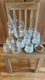 Vintage Bowl/Punch Set; Duits jaren ‘60, Verzamelen, Glas en Borrelglaasjes, Ophalen of Verzenden, Gebruikt, Overige typen