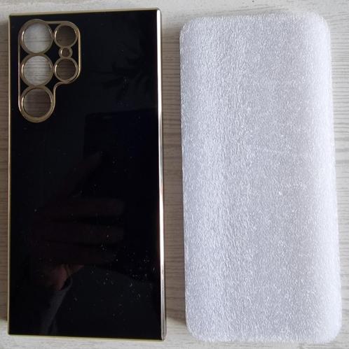 Samsung S22 ultra - Luxe cover (zwart) - NIEUW, Telecommunicatie, Mobiele telefoons | Hoesjes en Frontjes | Samsung, Nieuw, Ophalen of Verzenden