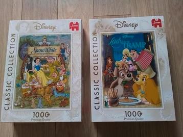 2 Disney puzzels uit de classic collection beschikbaar voor biedingen