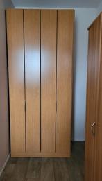 Kledingkast, hoog, vol hout, Harmonicadeuren, Huis en Inrichting, Ophalen, 200 cm of meer, 50 tot 100 cm, Zo goed als nieuw