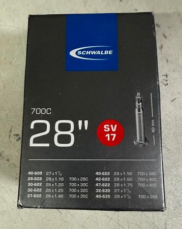 2x Schwalbe binnenband 28” beschikbaar voor biedingen