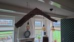 Boomstam hanglamp, Huis en Inrichting, Ophalen, 75 cm of meer, Hout, Landelijk