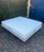 2 x boxsprings boxspring 210 x 90 cm met matras in zgstaat, Ophalen, Gebruikt, 90 cm, Eenpersoons