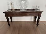 Lage antieke sidetable, Huis en Inrichting, Tafels | Sidetables, Ophalen, Zo goed als nieuw, 25 tot 50 cm, Rechthoekig