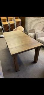 Eiken design eettafel, Huis en Inrichting, Tafels | Eettafels, 200 cm of meer, Zo goed als nieuw, Rechthoekig, 50 tot 100 cm