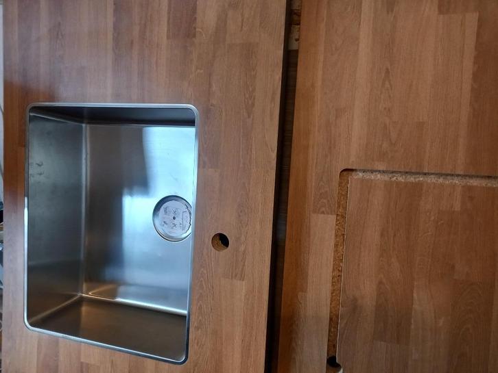 IKEA L-VORMIGE WERKBLADEN MET VRESJÖN SPOELBAK, Huis en Inrichting, Keuken | Keukenelementen, Zo goed als nieuw, Minder dan 100 cm