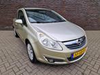 Opel Corsa 1.4-16V Enjoy airco cruise control trekhaak APK, Stof, Gebruikt, 4 cilinders, Beige