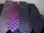 Vier Stropdassen-3 van 100% Zijde, de Zwarte is van Trevira., Kleding | Heren, Ophalen of Verzenden, Zo goed als nieuw, Overige kleuren
