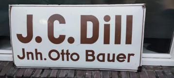 Emaille bord J.C. Dill Otto Bauer beschikbaar voor biedingen