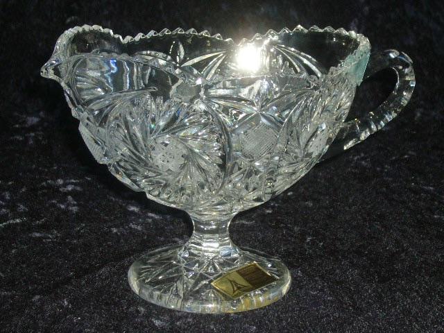 Annahutte Bleikristal Geslepen Saus Terrine Kristal 24%, Antiek en Kunst, Antiek | Glas en Kristal, Ophalen