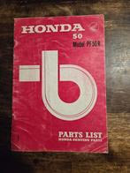 Honda PF50R Onderdelenlijst deel 1- Origineel, Ophalen of Verzenden, Gebruikt