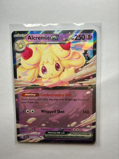 Pokemon Alcremie EX (075), Hobby en Vrije tijd, Verzamelkaartspellen | Pokémon, Zo goed als nieuw, Losse kaart, Ophalen of Verzenden