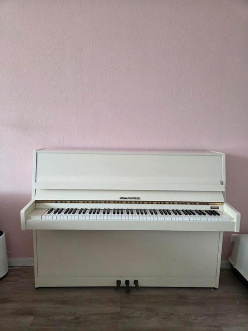 Witte Fazer Piano, Muziek en Instrumenten, Piano's, Gebruikt, Wit, Ophalen