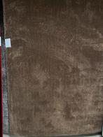 Vloerkleed Velvet taupe bruin zacht hoogpolig vleug 160x230, Crème, 150 tot 200 cm, Ophalen of Verzenden, Rechthoekig