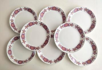 Figgjo Barcarole 8 stuks 20 cm vintage borden beschikbaar voor biedingen