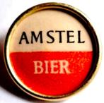 Amstel Bier-brochespeld, Verzenden, Zo goed als nieuw, Merk, Speldje of Pin