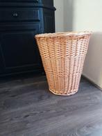 Rieten mand groot vintage  €10.00 euro vaste prijs, Tuin en Terras, Ophalen, Zo goed als nieuw, Rond, Minder dan 60 cm
