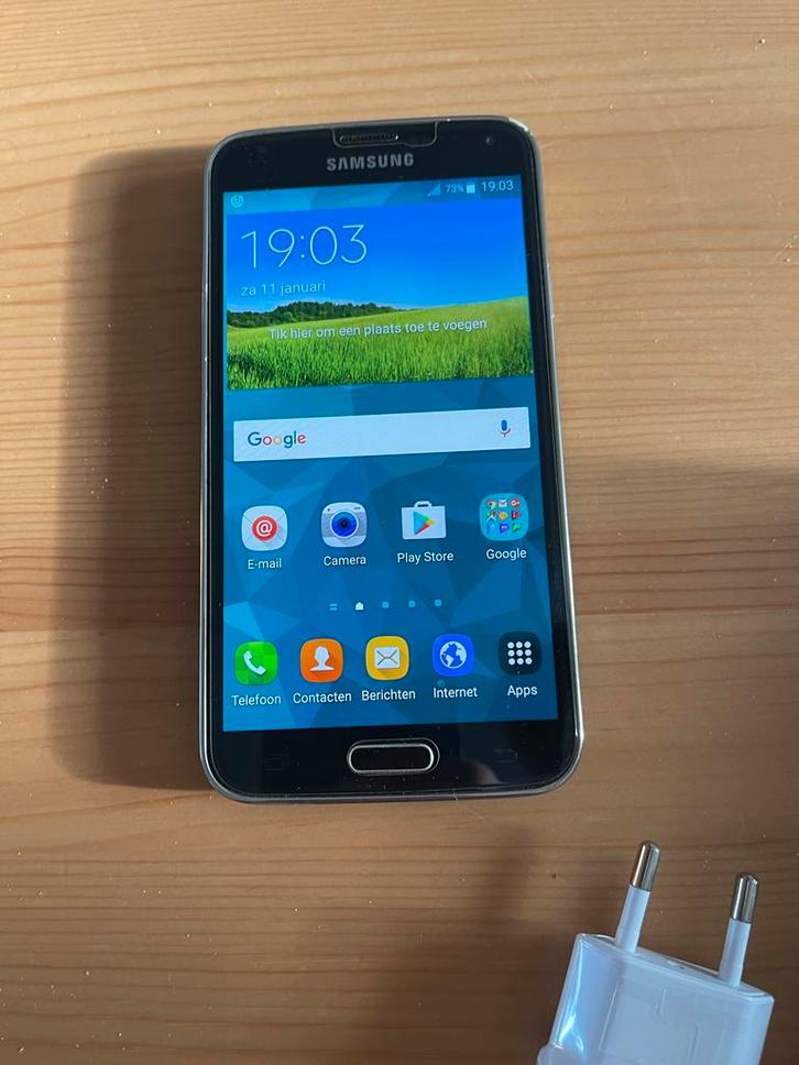 Samsung Galaxy S5 + Extra's, Telecommunicatie, Mobiele telefoons | Overige merken, Gebruikt, Zonder abonnement, Zonder simlock