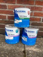 Sigma S2U nova primer & satin ral 9010 2,5L, Ophalen of Verzenden, Zo goed als nieuw, Wit