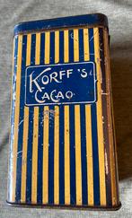 F. Korff & Co. Korff’s cacao blikje Amsterdam., Gebruikt, Ophalen of Verzenden