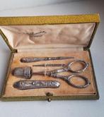 Antieke zilveren naaiset in, Ophalen of Verzenden