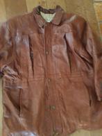 Vintage  leren herenjas mt xl, Kleding | Heren, Jassen | Winter, Ophalen, Zo goed als nieuw, Maat 56/58 (XL), Bruin