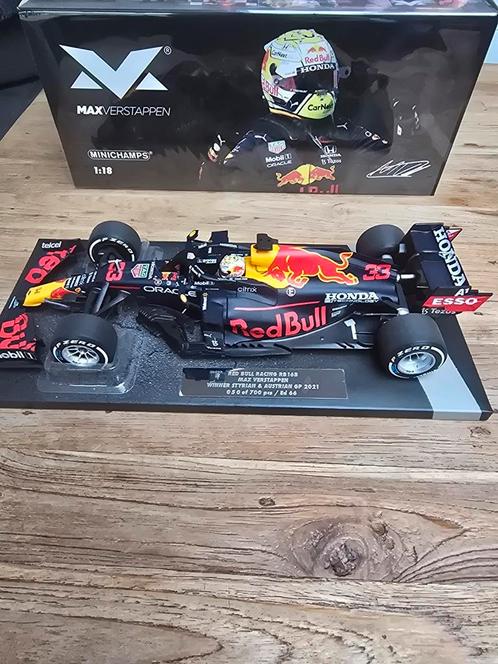 schaalmodel van max verstappen 1:18, Verzamelen, Automerken, Motoren en Formule 1, Zo goed als nieuw, Formule 1, Ophalen of Verzenden
