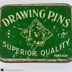 IVY Drawing Pins – oud Engels blikje voor punaises, Verzamelen, Overige merken, Gebruikt, Overige, Ophalen of Verzenden