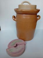 Klassieke zuurkoolpot 10 ltr met verzwaringsstenen, Ophalen, Gebruikt, Overige materialen, Pot, Bus of Blik