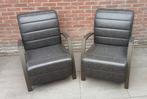 2 Fauteuils Antraciet, Ophalen, Gebruikt, Twee