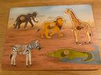 Houten kinderpuzzel Afrika / Safari, Ophalen of Verzenden, Zo goed als nieuw