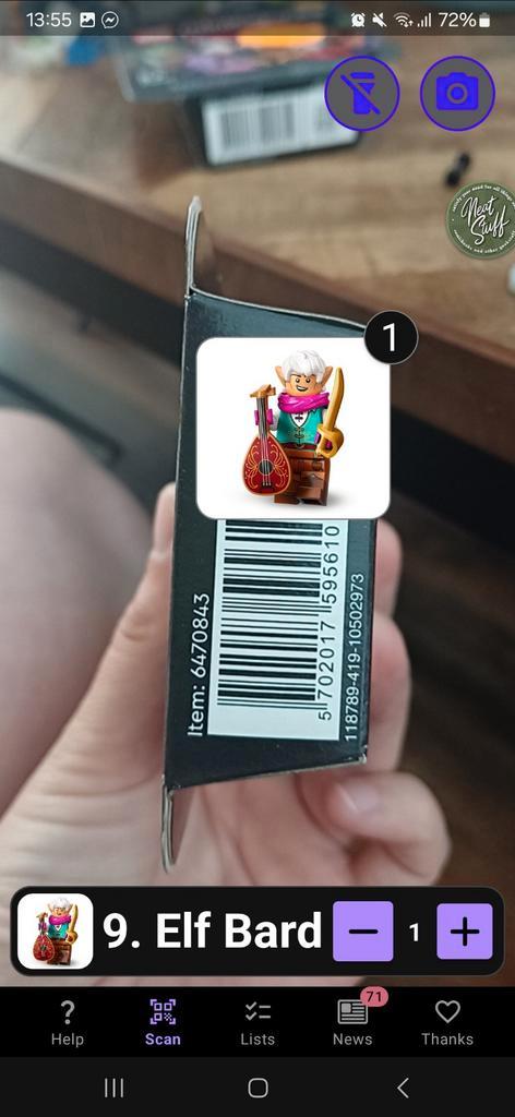 LEGO D&D CMF 71045 - Elf Bard Minifiguur Nieuw!, Verzamelen, Speelgoed, Nieuw, Ophalen of Verzenden