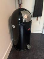 Zwarte Wesco Kickboy prullenbak, Huis en Inrichting, Woonaccessoires | Prullenbakken, Ophalen, Gebruikt, Met pedaal, 50 tot 75 cm