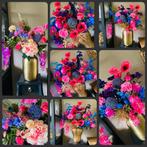 Moederdag Cadeau Tip 💕Prachtige Zijden bloemen in vaas Set, Huis en Inrichting, Woonaccessoires | Kunstplanten en Kunstbloemen