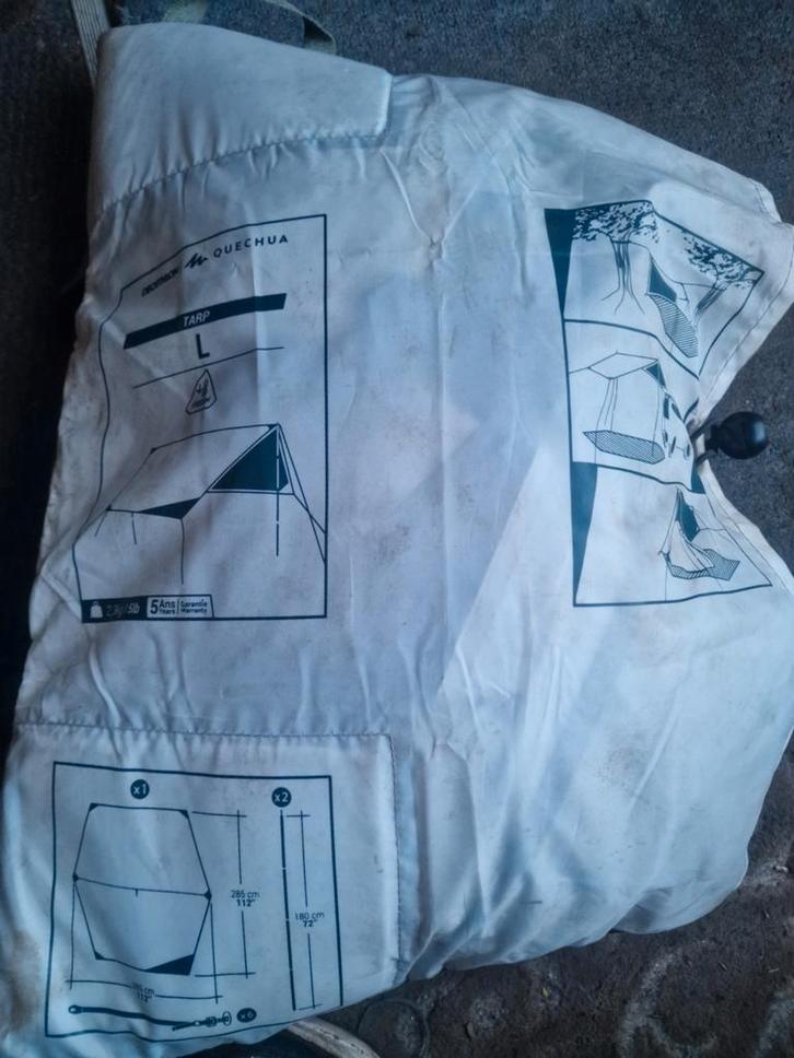 Quechua Tarp L - Zeil/Luifel - Fresh, Caravans en Kamperen, Tenten, tot en met 2, Zo goed als nieuw, Ophalen of Verzenden